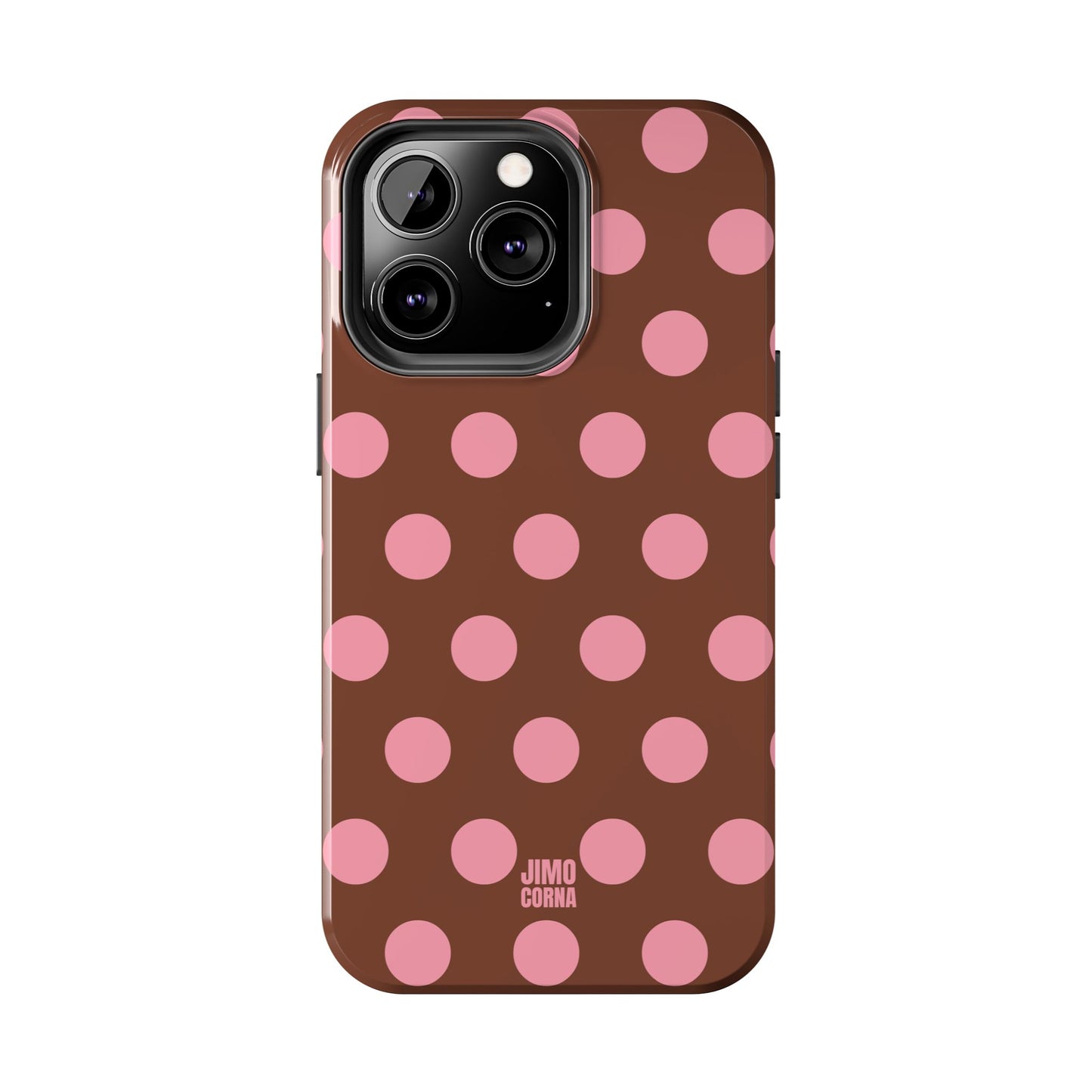 Big Polka Dot | Brown and Pink
