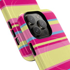 Lemonberry Stripe MagSafe iPhone Case