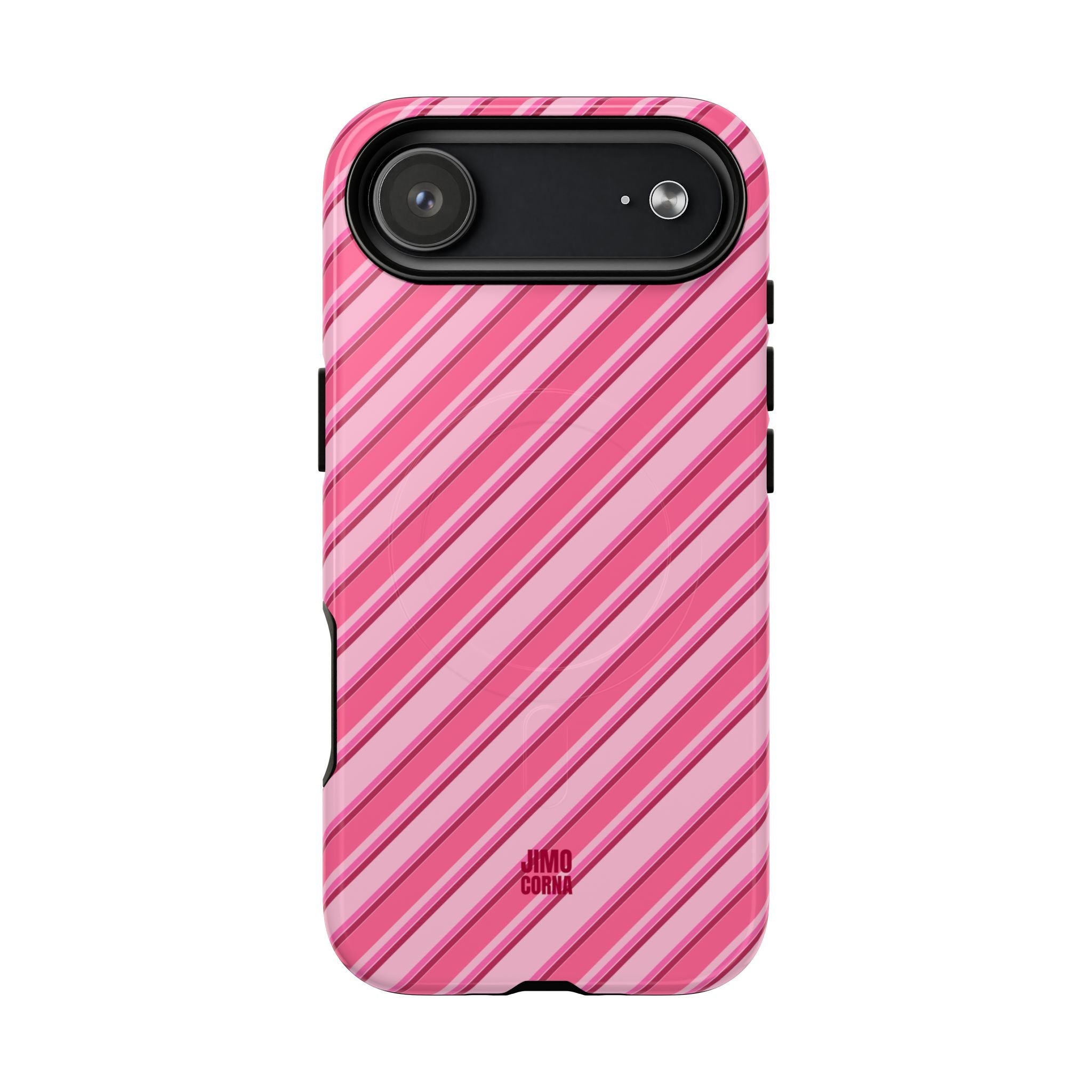 Angelina Stripes | Hot Pink - MagSafe iPhone Case