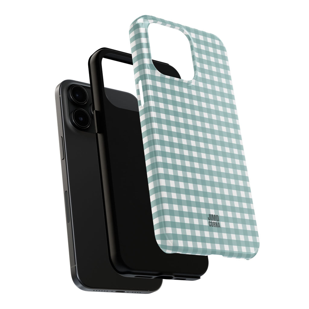 Farm Gingham iPhone Case | Blue