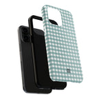 Farm Gingham iPhone Case | Blue