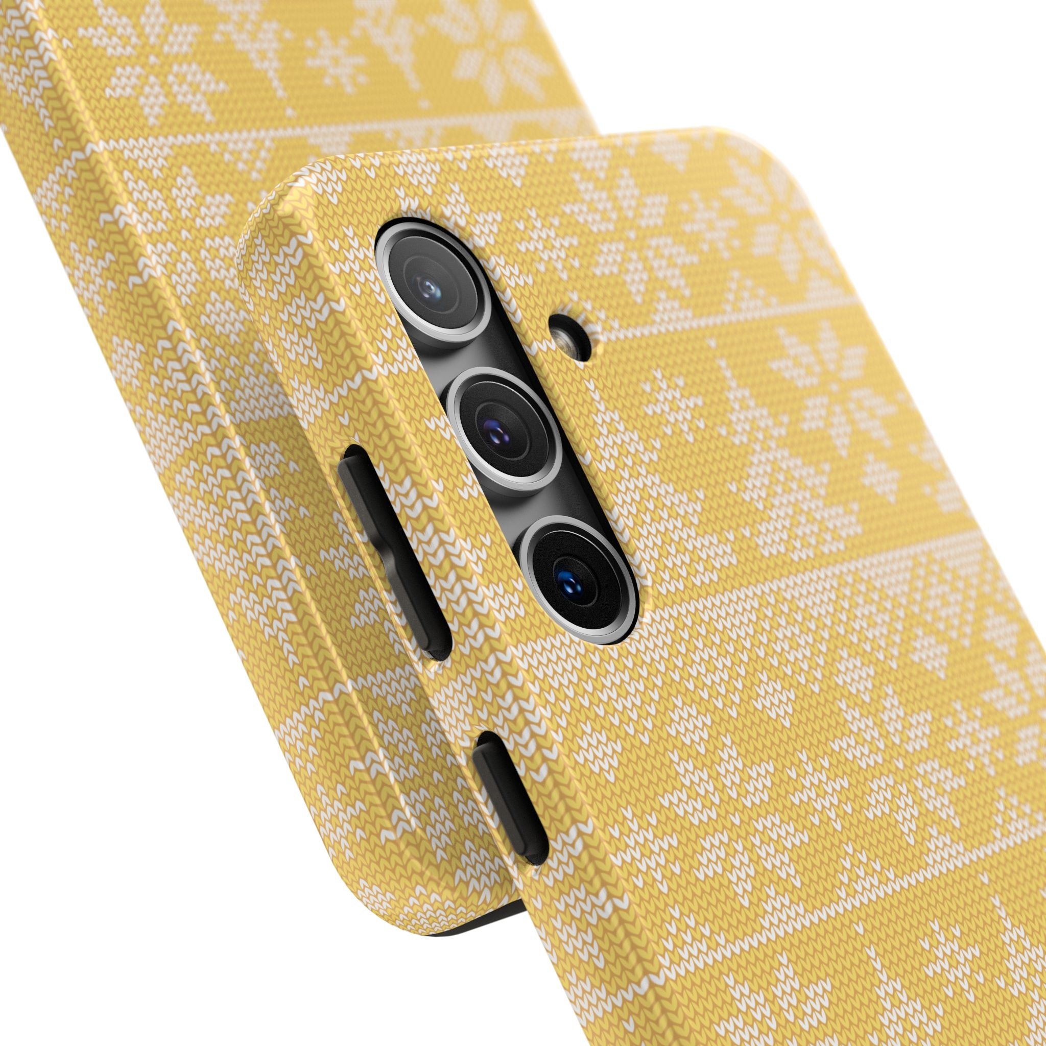 Holiday Knit | Yellow Samsung Galaxy Case