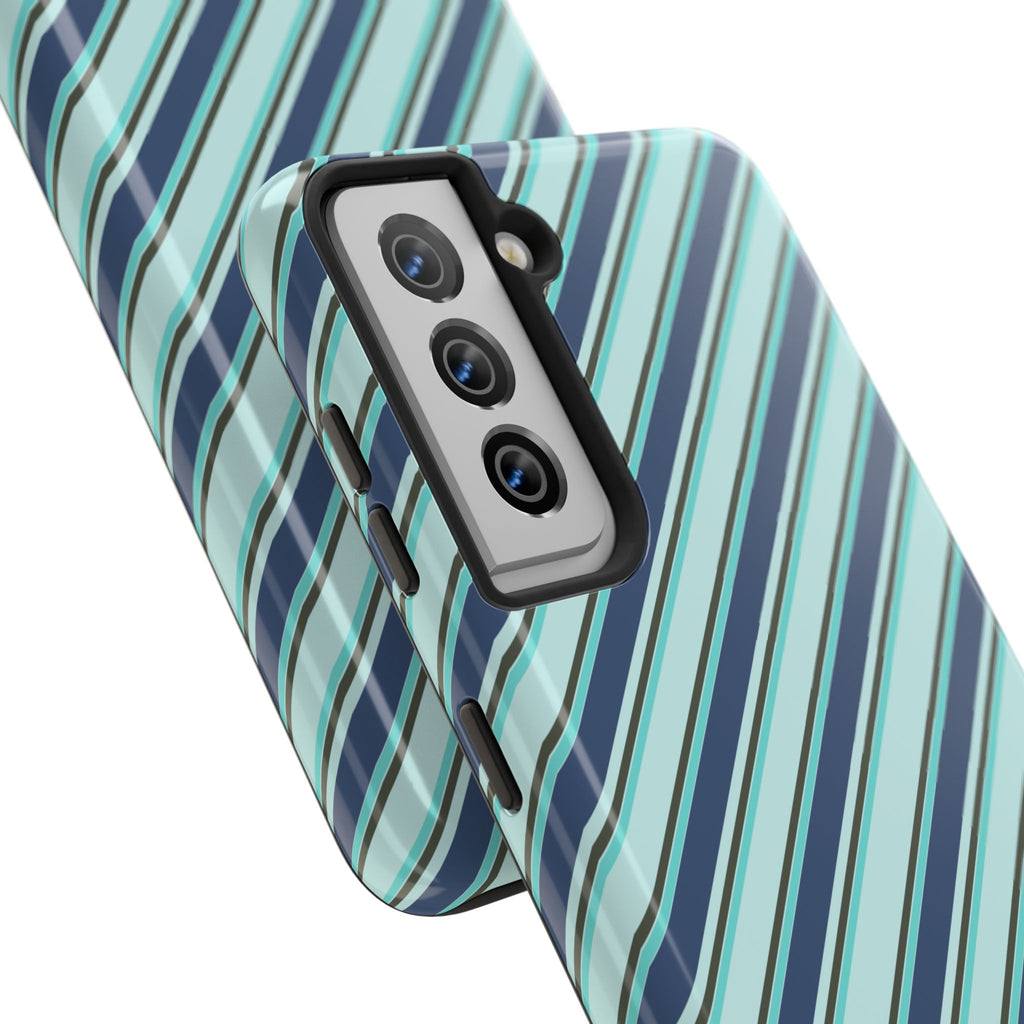 Angelina Stripes | Blue - iPhone Case