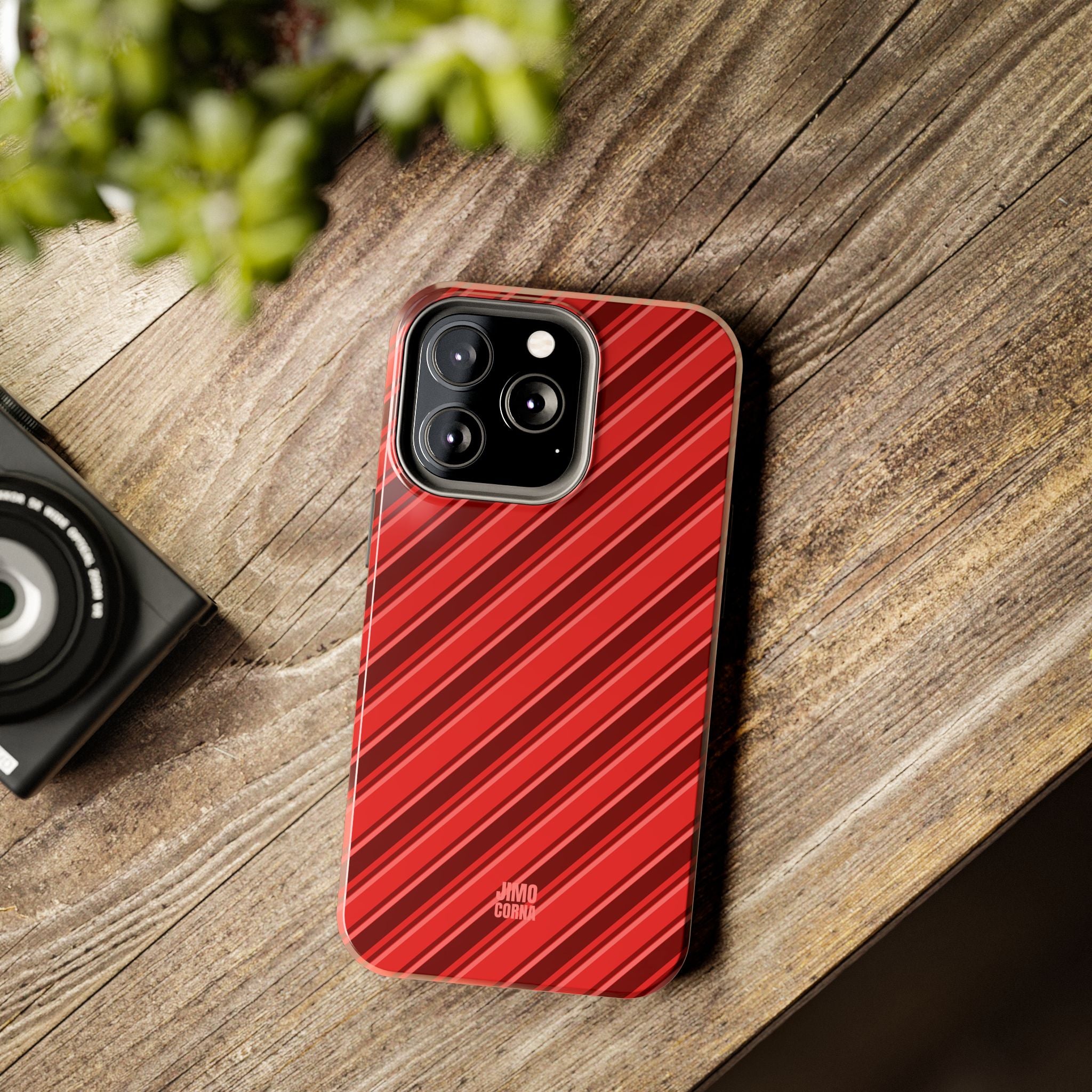 Angelina Stripes | Cherry - iPhone Case