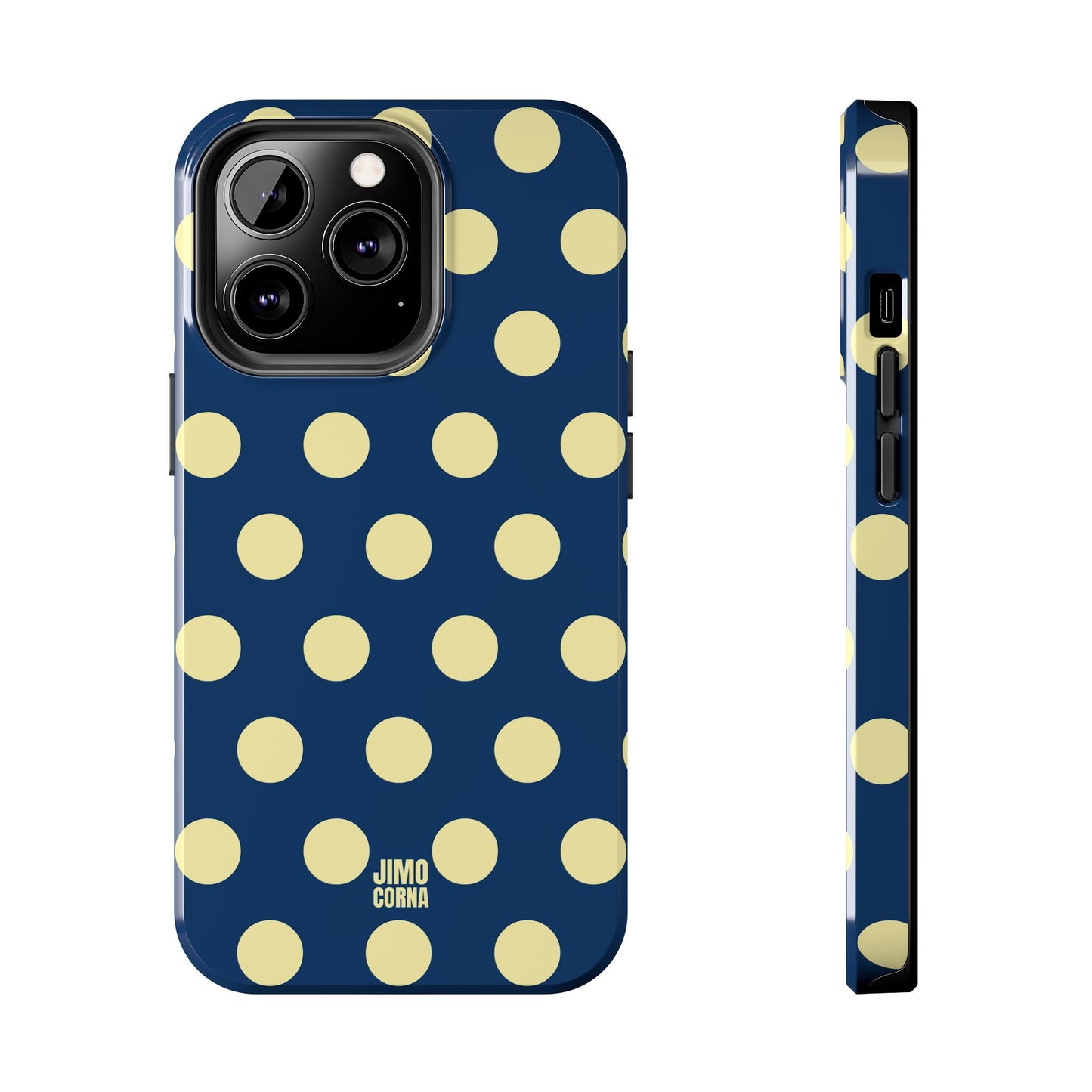 Big Polka Dot | Blue and Cream