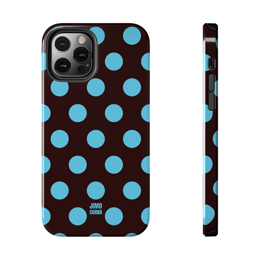 Big Polka Dot | Brown and Blue
