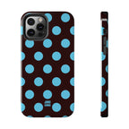 Big Polka Dot | Brown and Blue