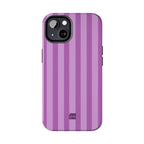Bold Stripes iPhone Case | Plum