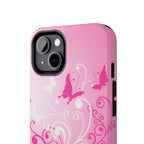 Pink Flutter Garden iPhone Case