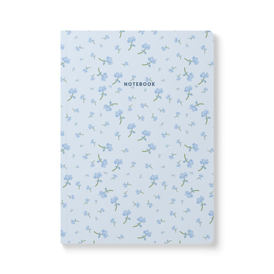 Blue Roses Notebook