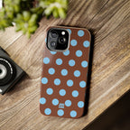 Big Polka Dot | Brown and Blue