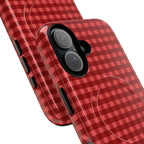 Farm Gingham MagSafe iPhone Case | Red
