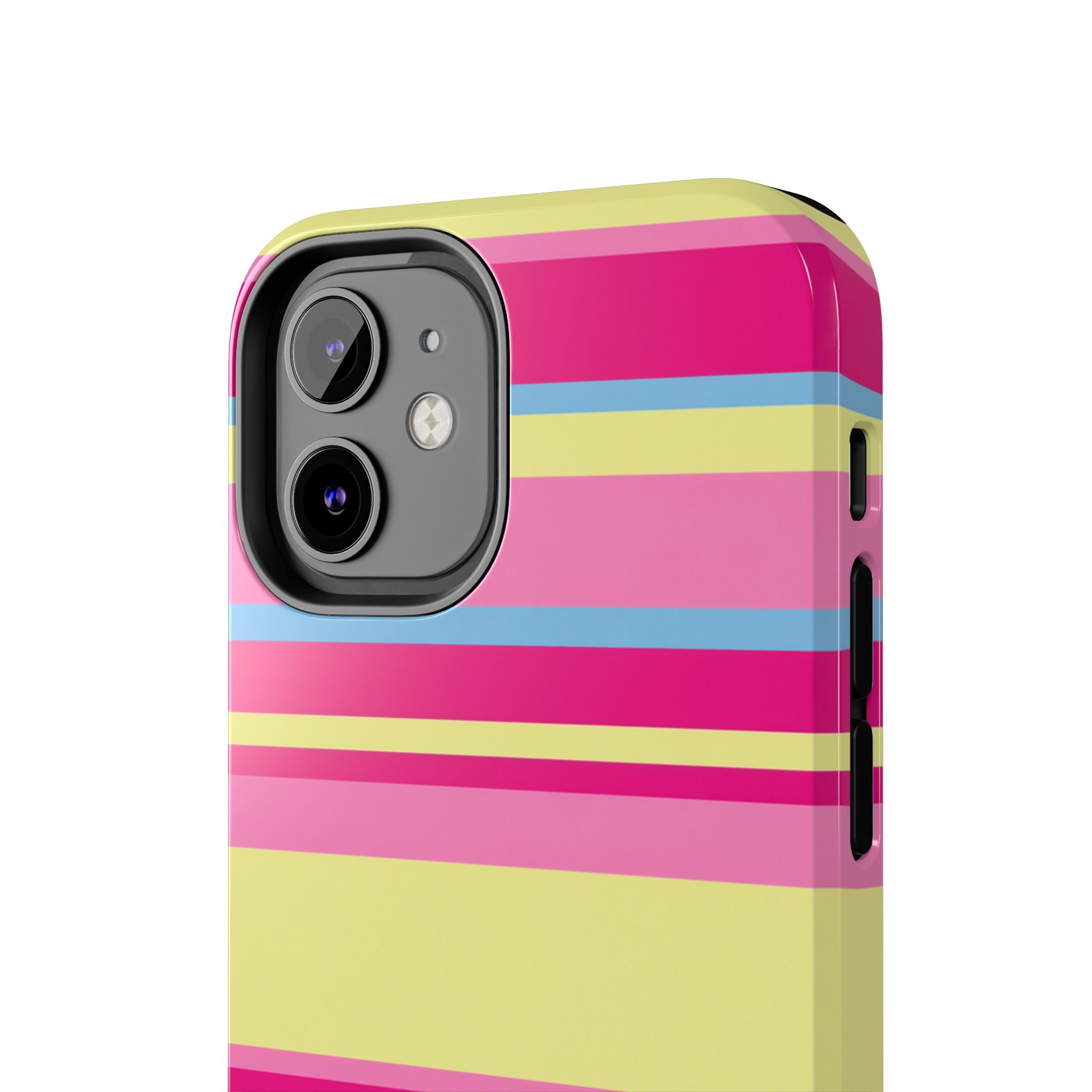 Lemonberry Stripe iPhone Case