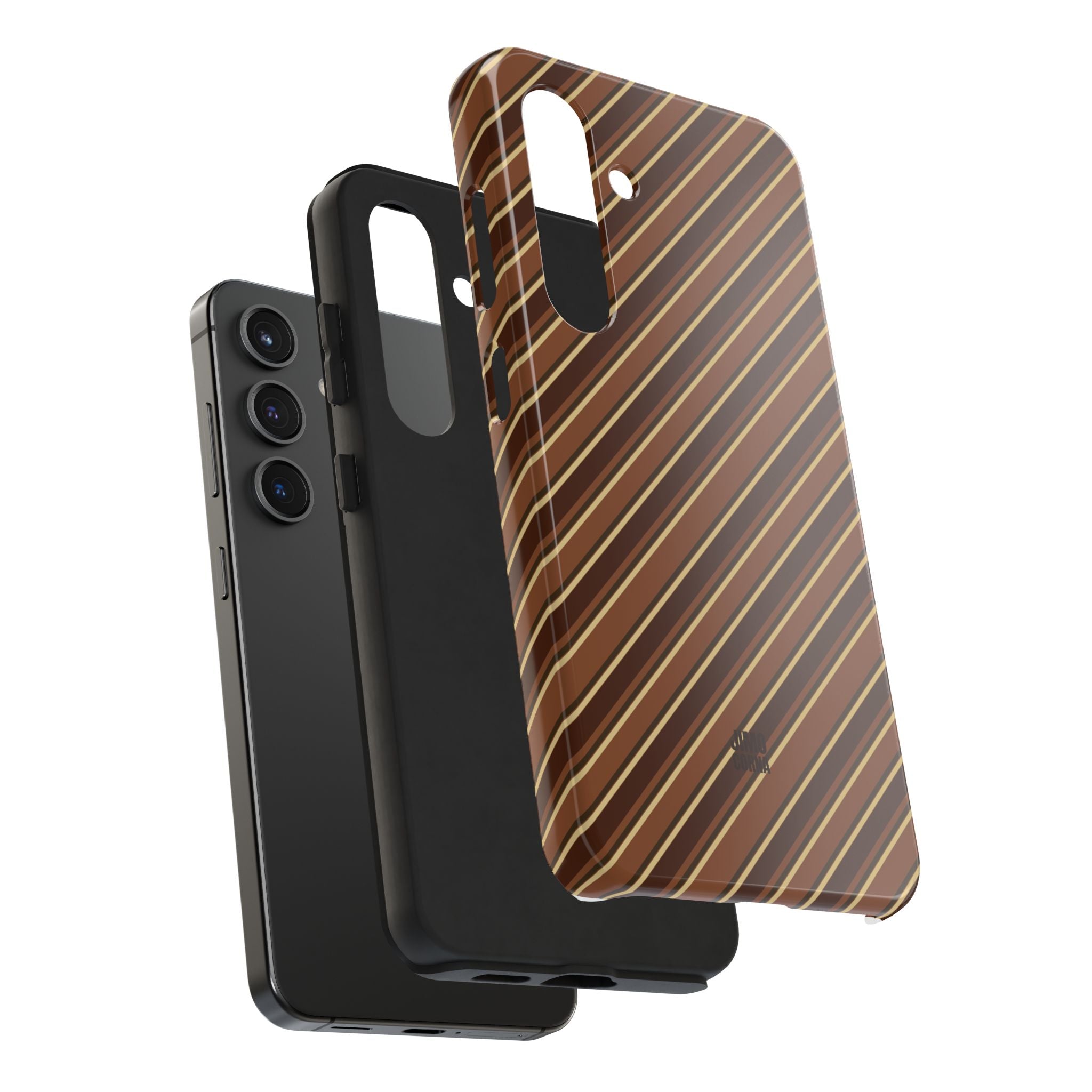 Angelina Stripes | Brown - Samsung Galaxy Case