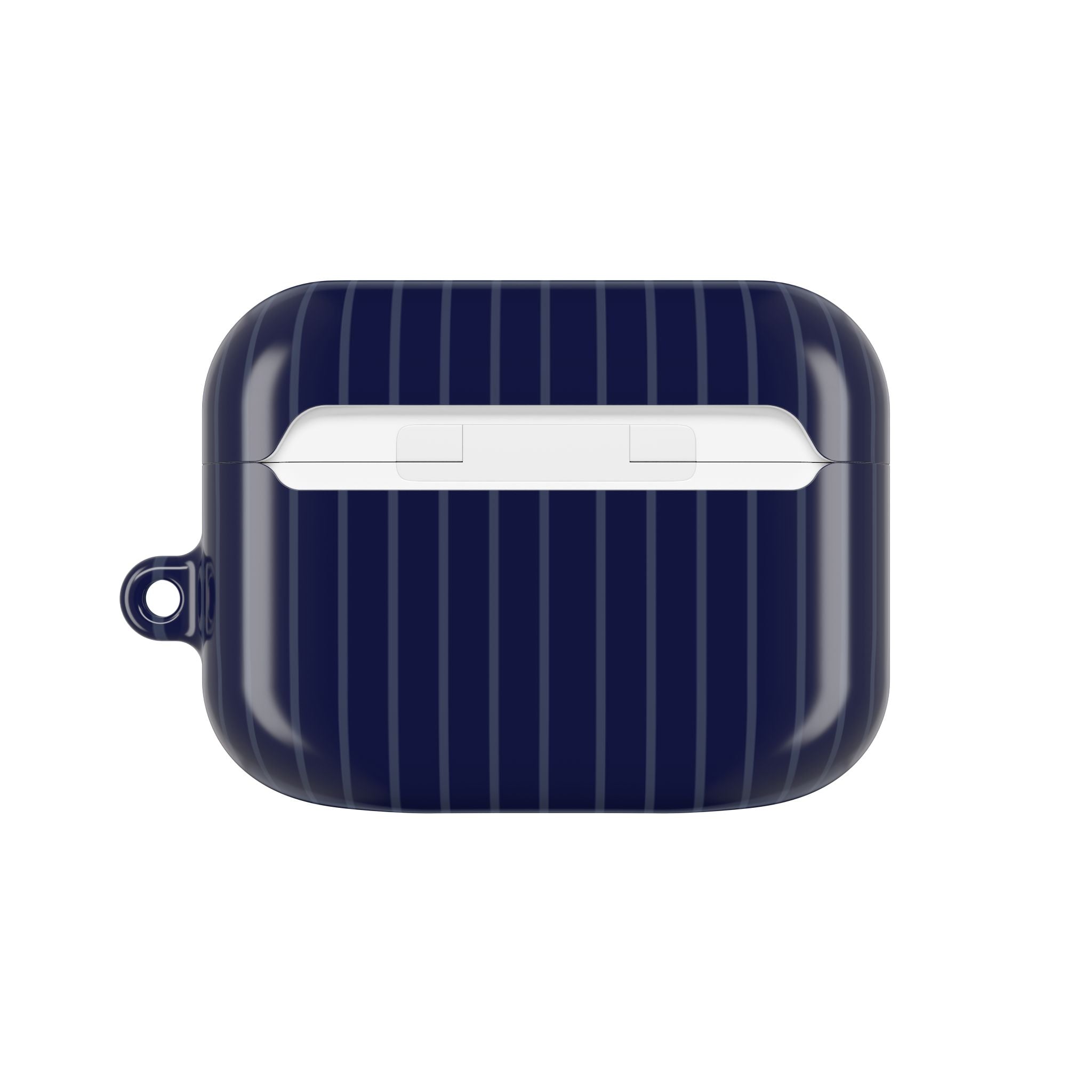 Navy Blue Soft Stripes AirPods Case