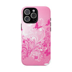 Pink Flutter Garden MagSafe iPhone Case