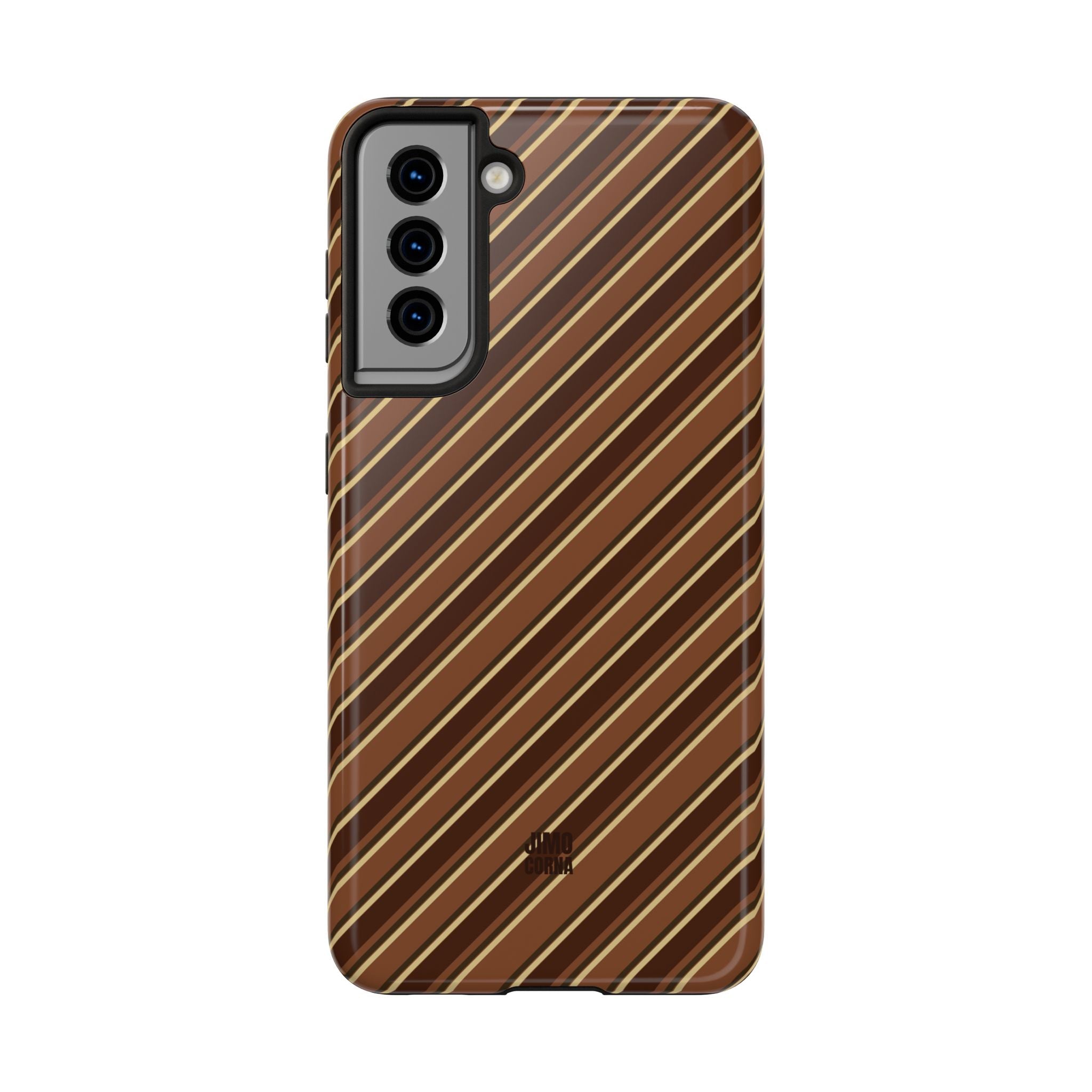 Angelina Stripes | Brown - Samsung Galaxy Case