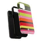 Berry Citrus Stripe iPhone Case