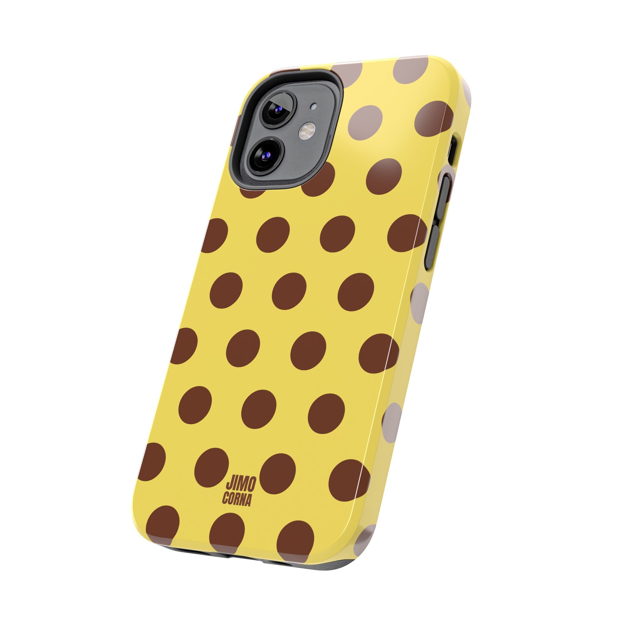 Big Polka Dot | Yellow and Brown