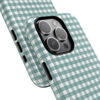 Farm Gingham MagSafe iPhone Case | Blue