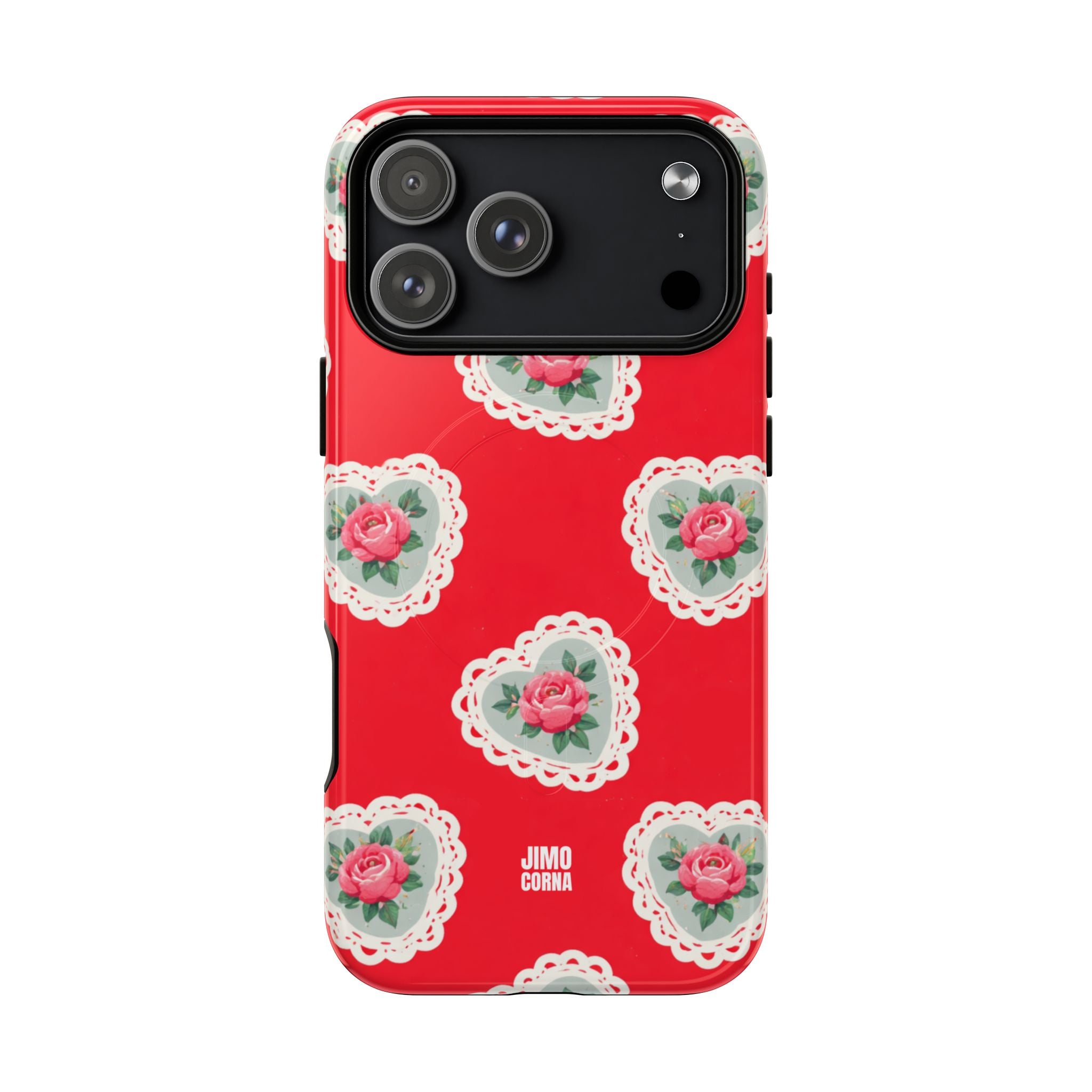 Rosy Lace MagSafe iPhone Case