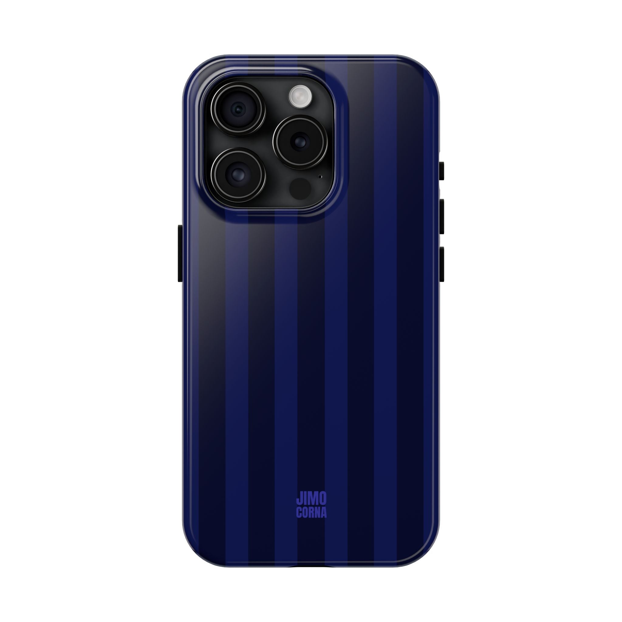 Bold Stripes iPhone Case | Navy Blue
