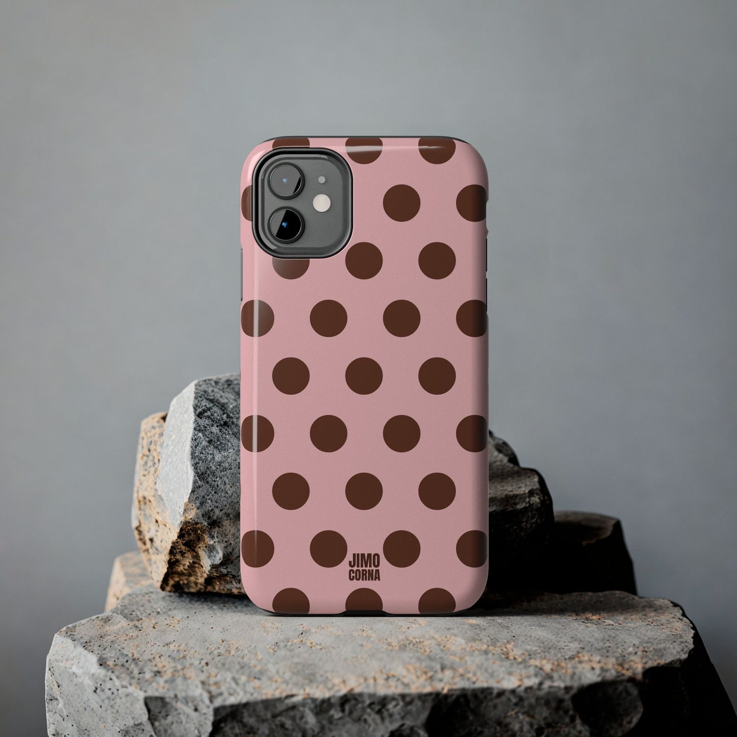 Big Polka Dot | Pink and Brown