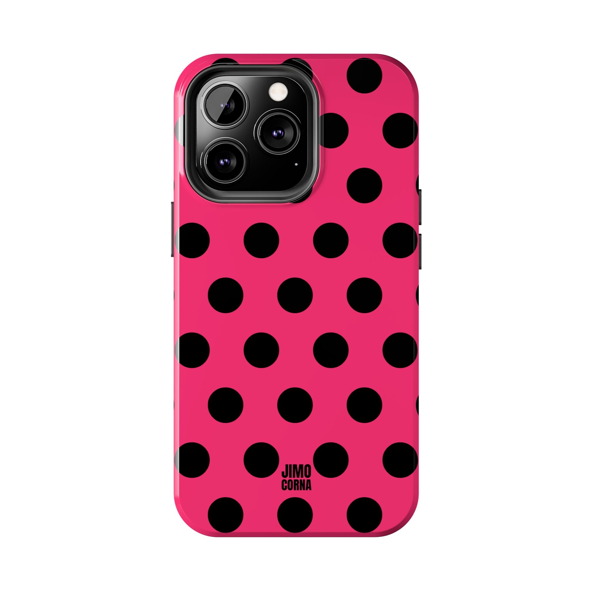 Big Polka Dot | Hot Pink and Black