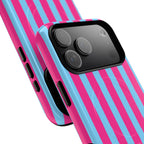 Bold Stripes MagSafe iPhone Case | Cotton Candy