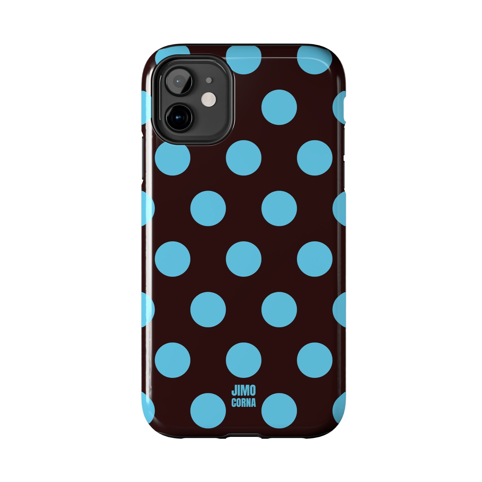 Big Polka Dot | Brown and Blue