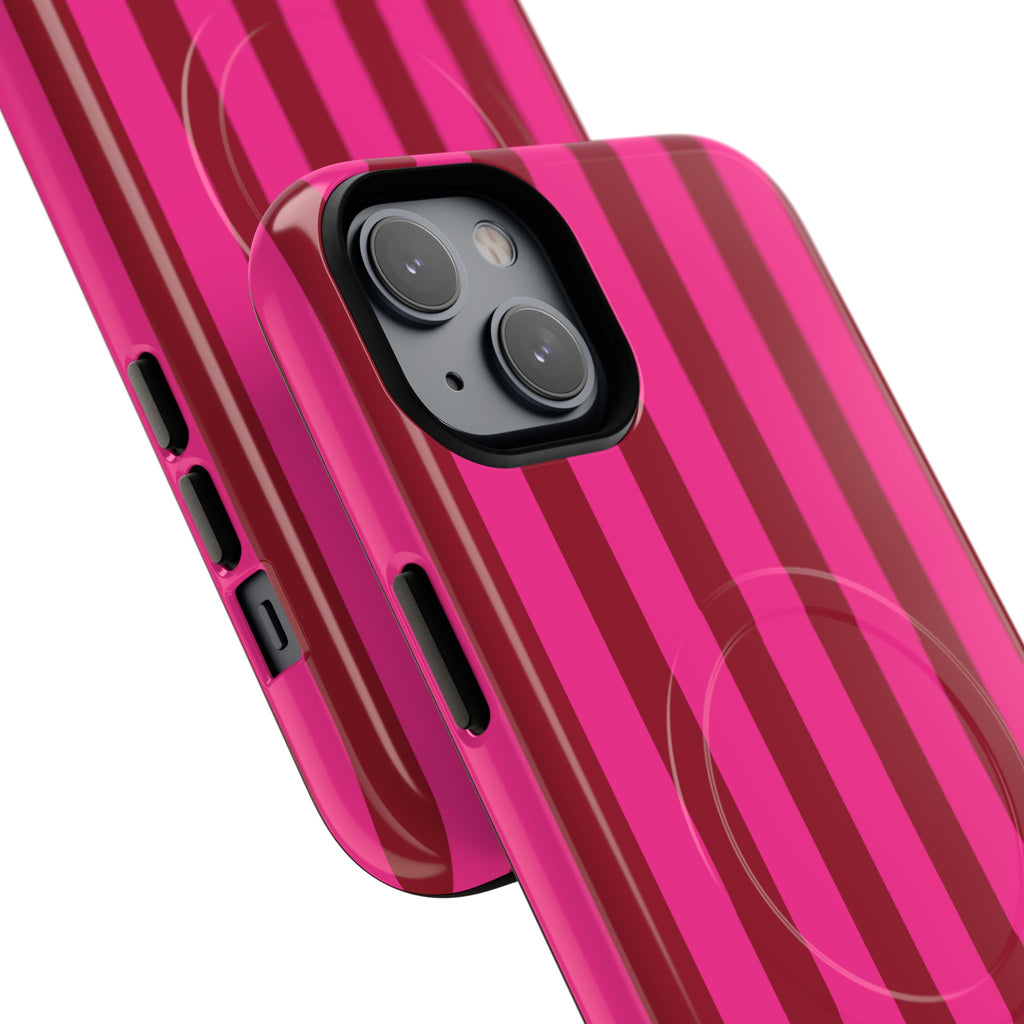 Bold Stripes MagSafe iPhone Case | Strawberry Burst