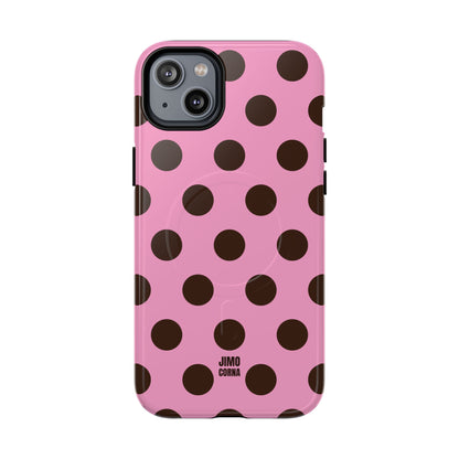 Big Polka Dot | Pink and Brown