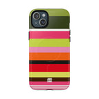 Berry Citrus Stripe MagSafe iPhone Case