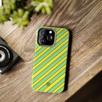 Angelina Stripes | Green - iPhone Case