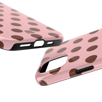 Big Polka Dot | Pink and Brown