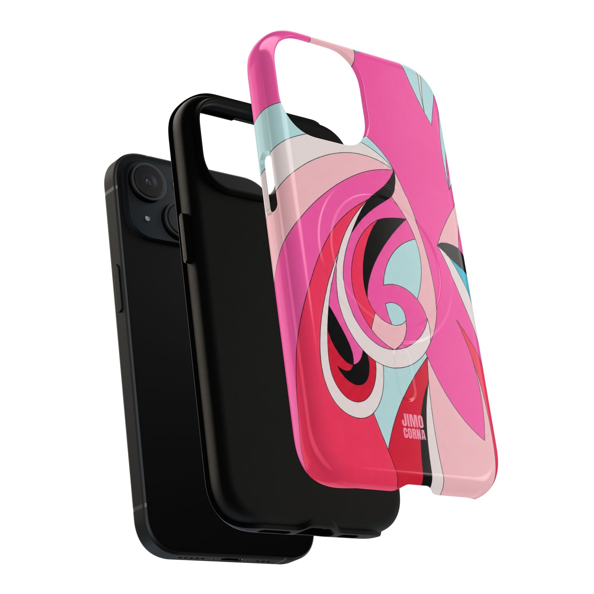Pink Tropic Swirl MagSafe iPhone Case