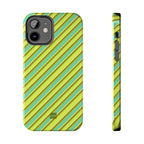 Angelina Stripes | Green - iPhone Case