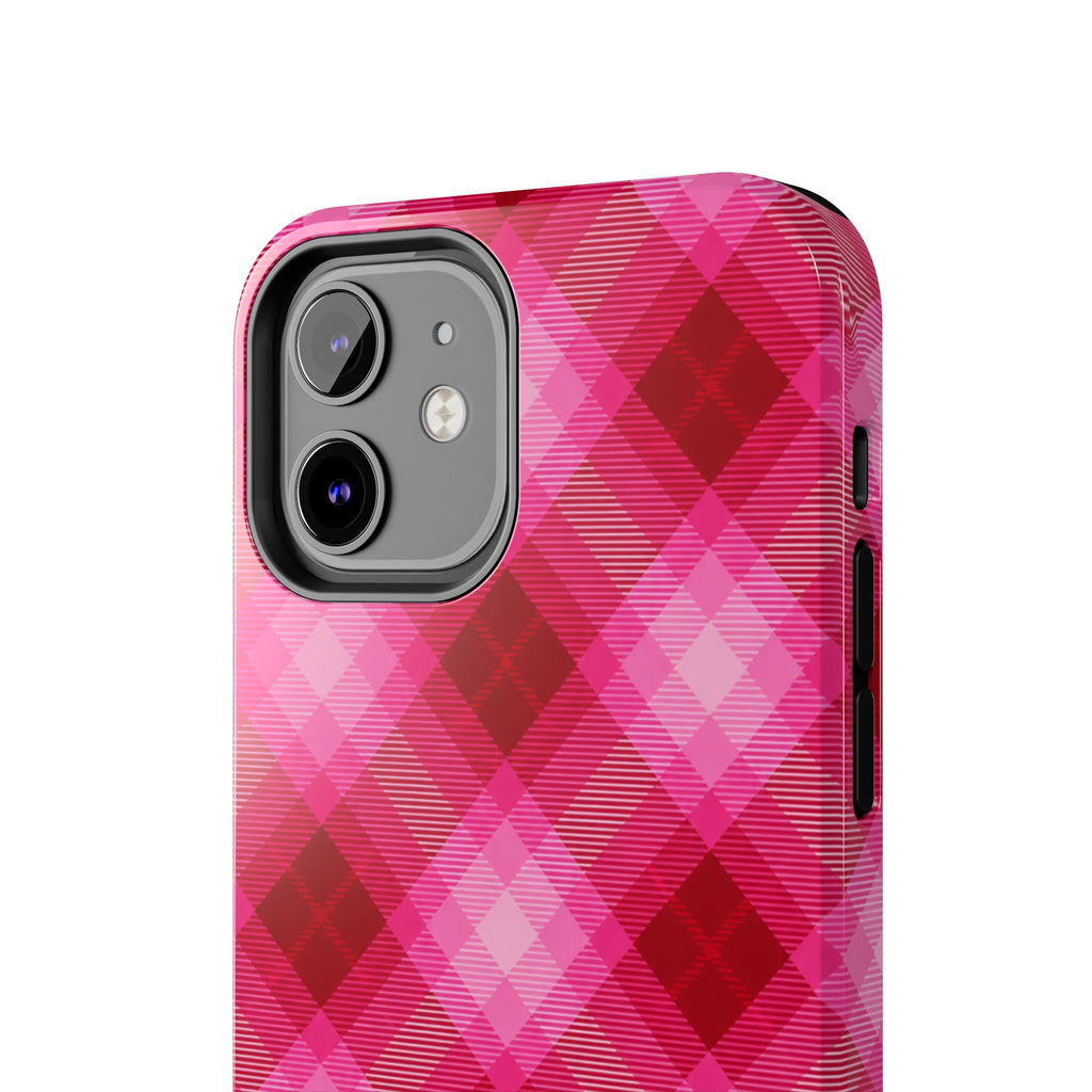 Pink Picnic Plaid iPhone Case