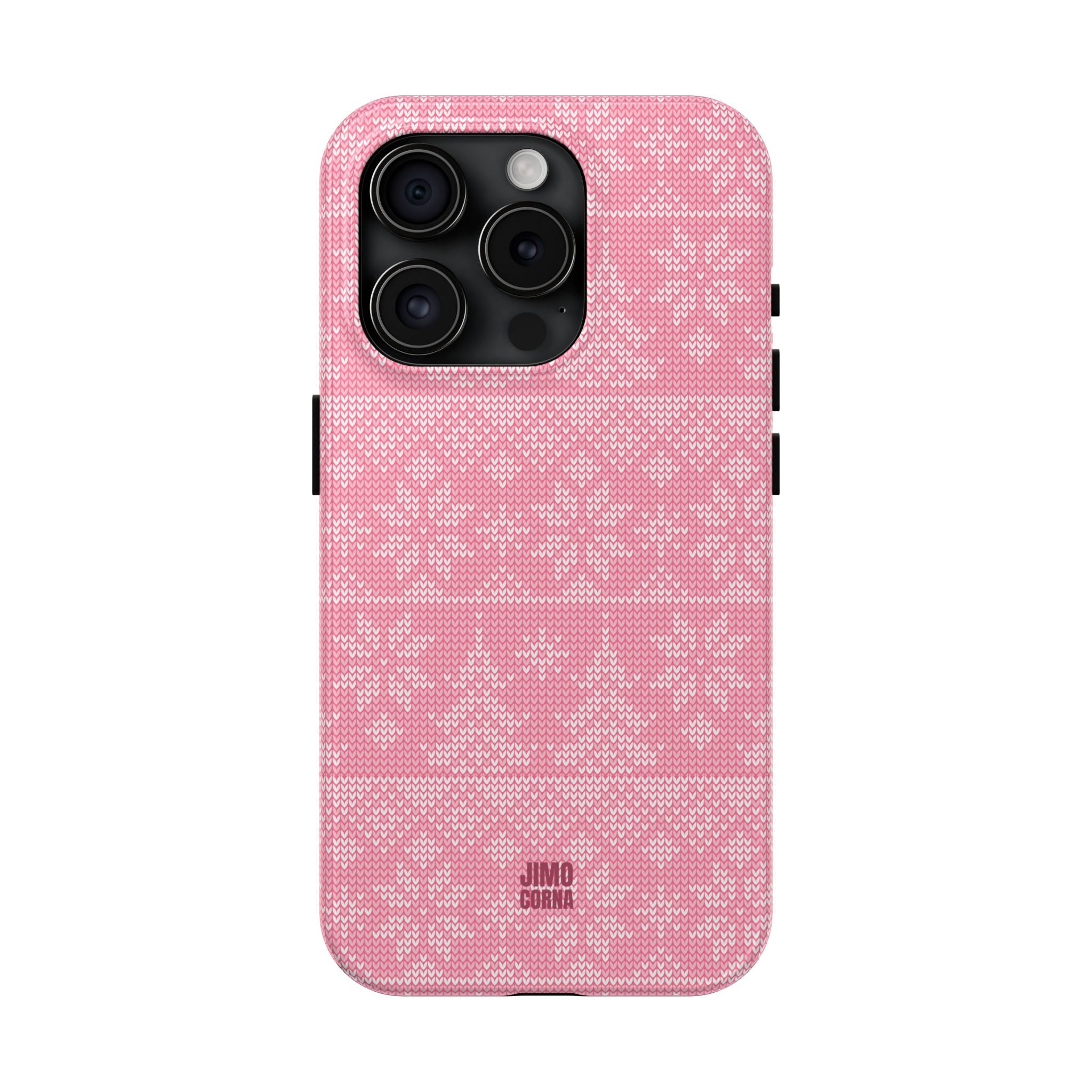 Holiday Knit | Pink iPhone Case