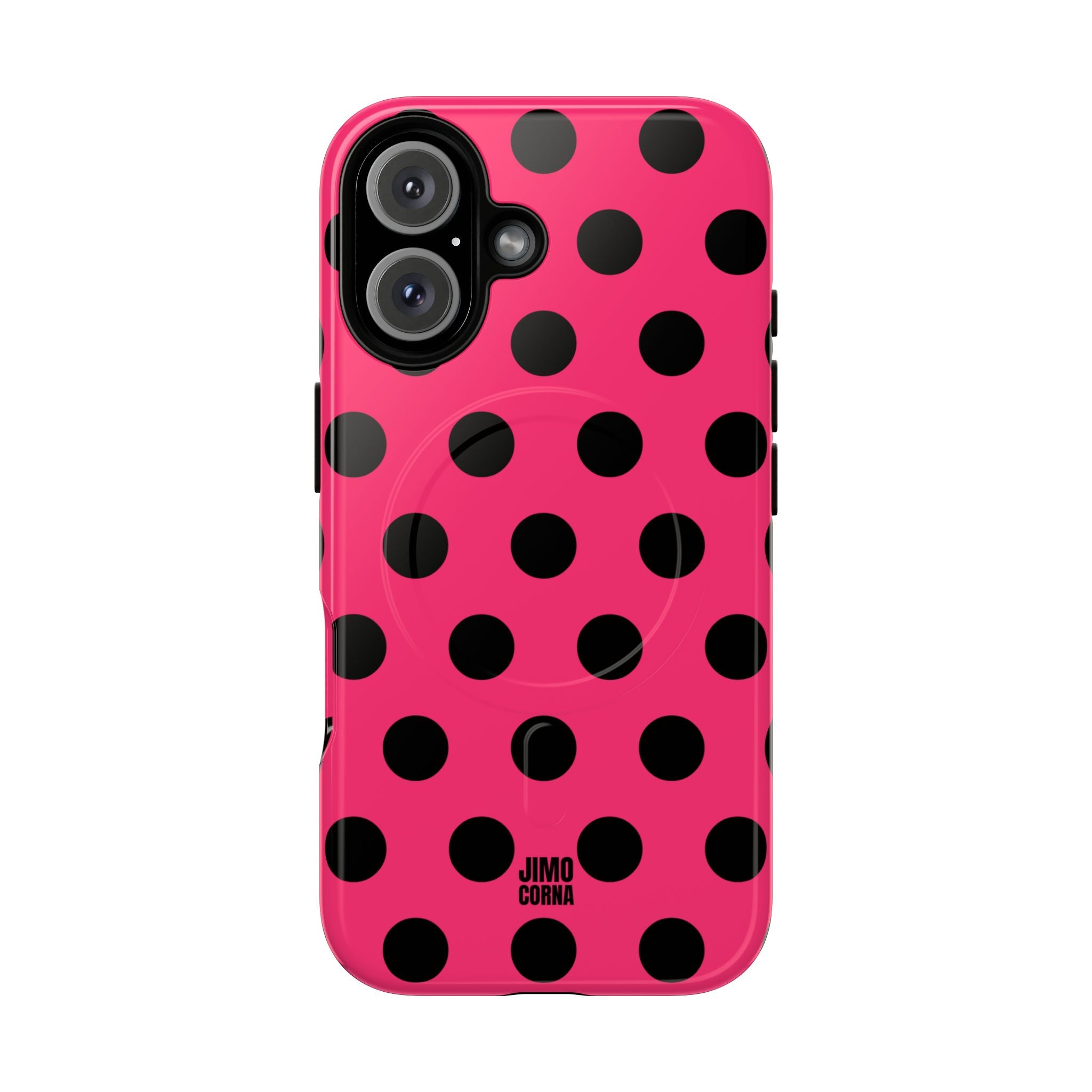 Big Polka Dot | Hot Pink and Black