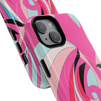 Pink Tropic Swirl MagSafe iPhone Case