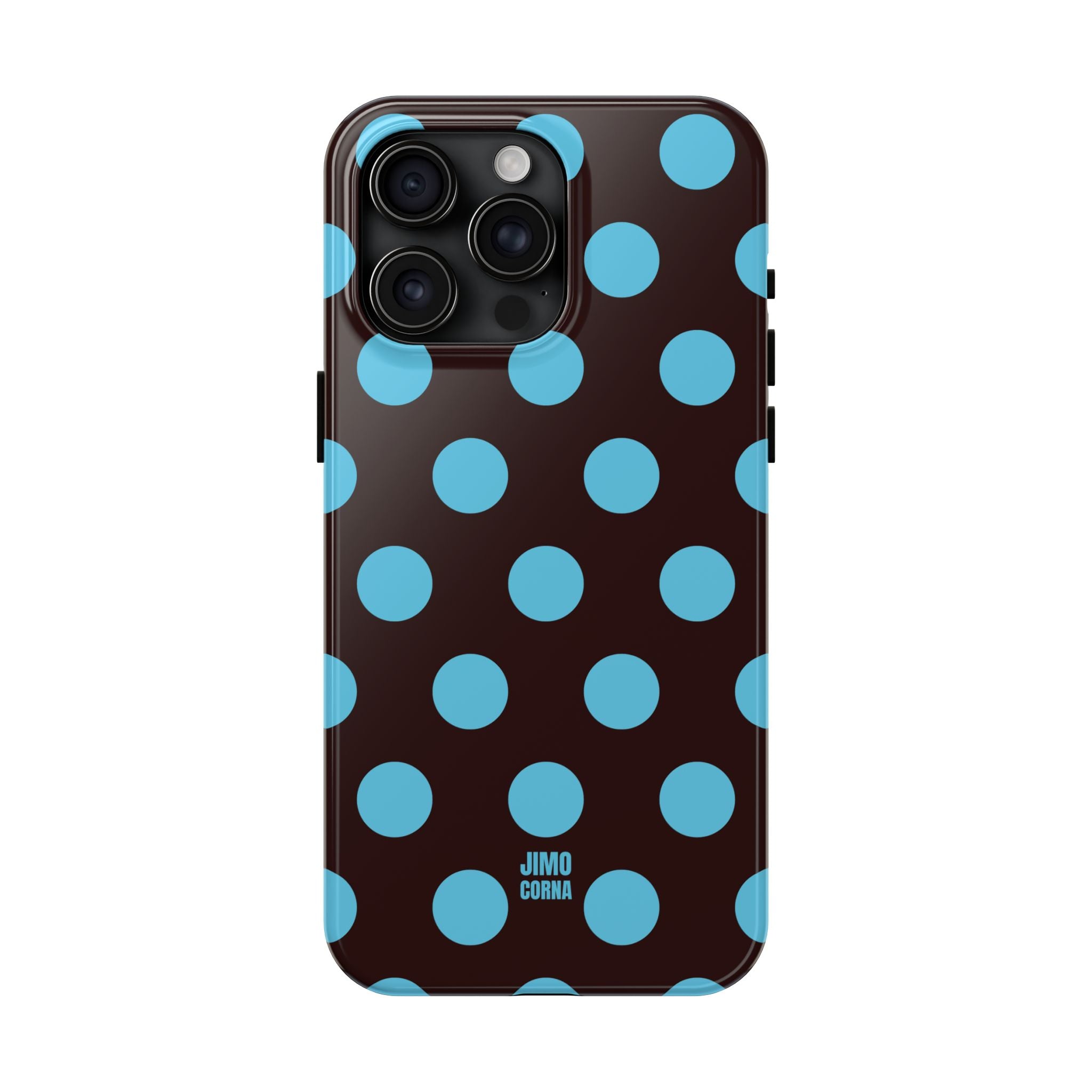 Big Polka Dot | Brown and Blue