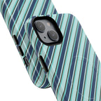 Angelina Stripes | Blue - MagSafe iPhone Case