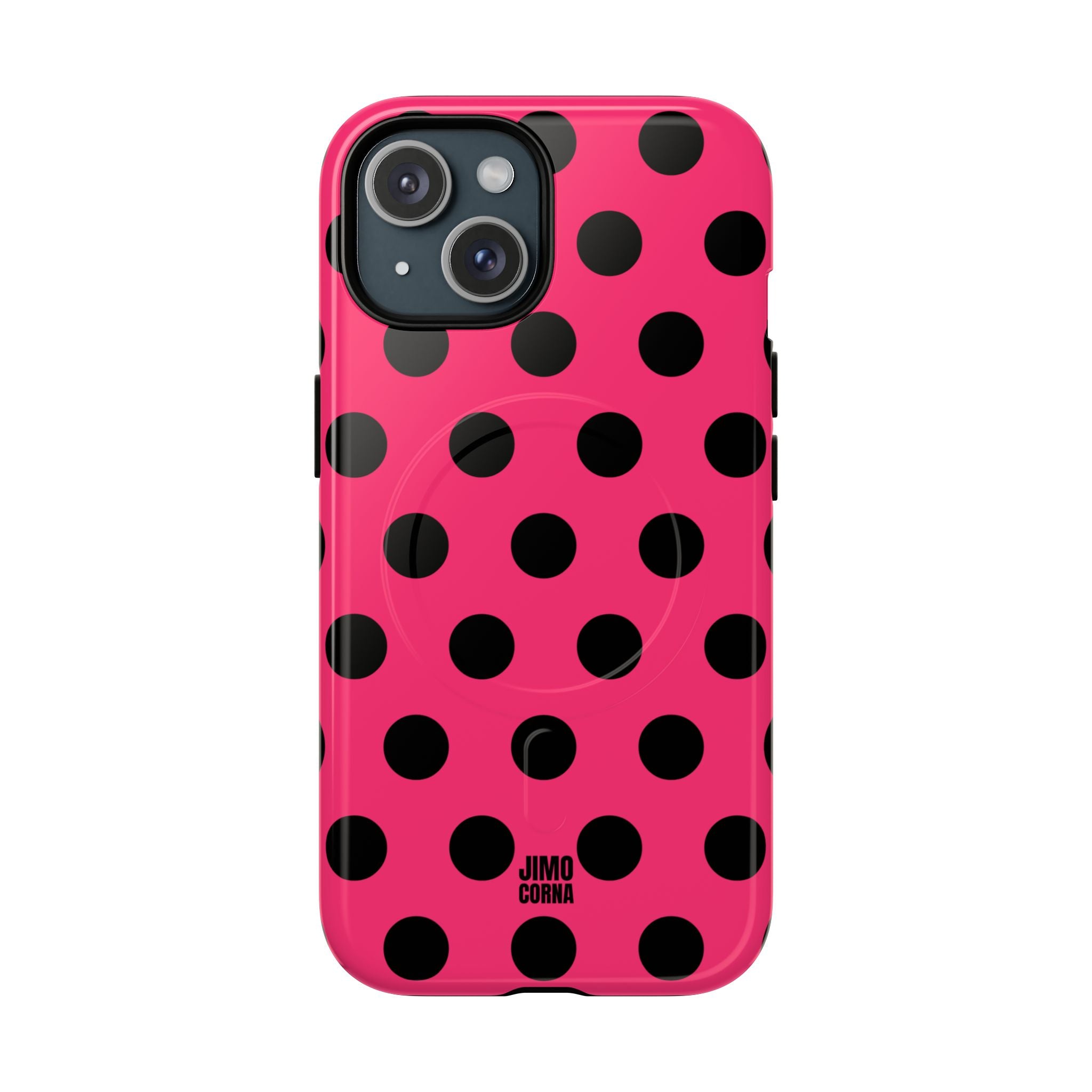 Big Polka Dot | Hot Pink and Black