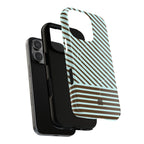 Asymmetrical Lines MagSafe iPhone Case | Blue and Brown