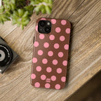 Big Polka Dot | Brown and Pink
