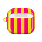 Bold Stripes AirPods Case | Pink and Yellow