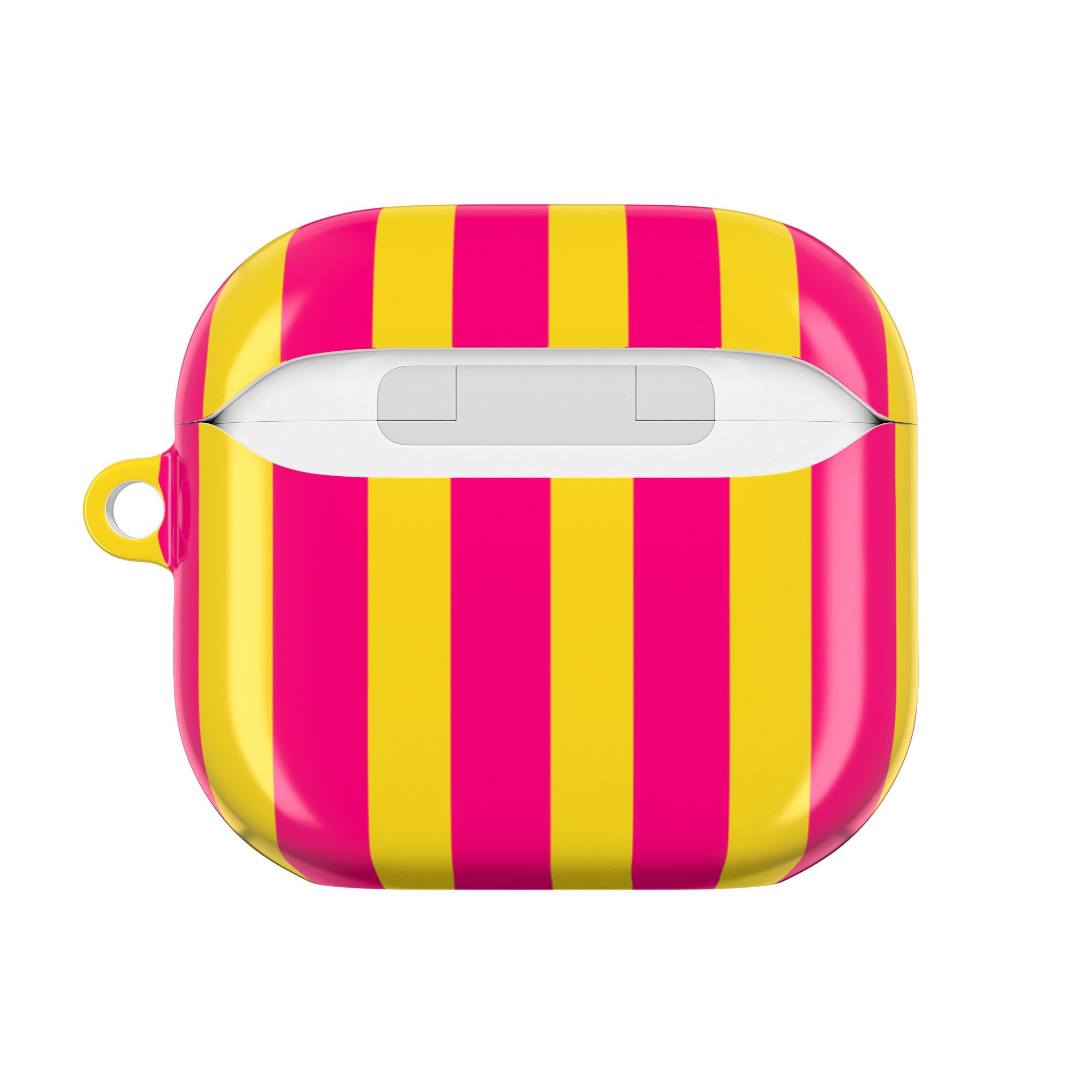 Bold Stripes AirPods Case | Pink and Yellow