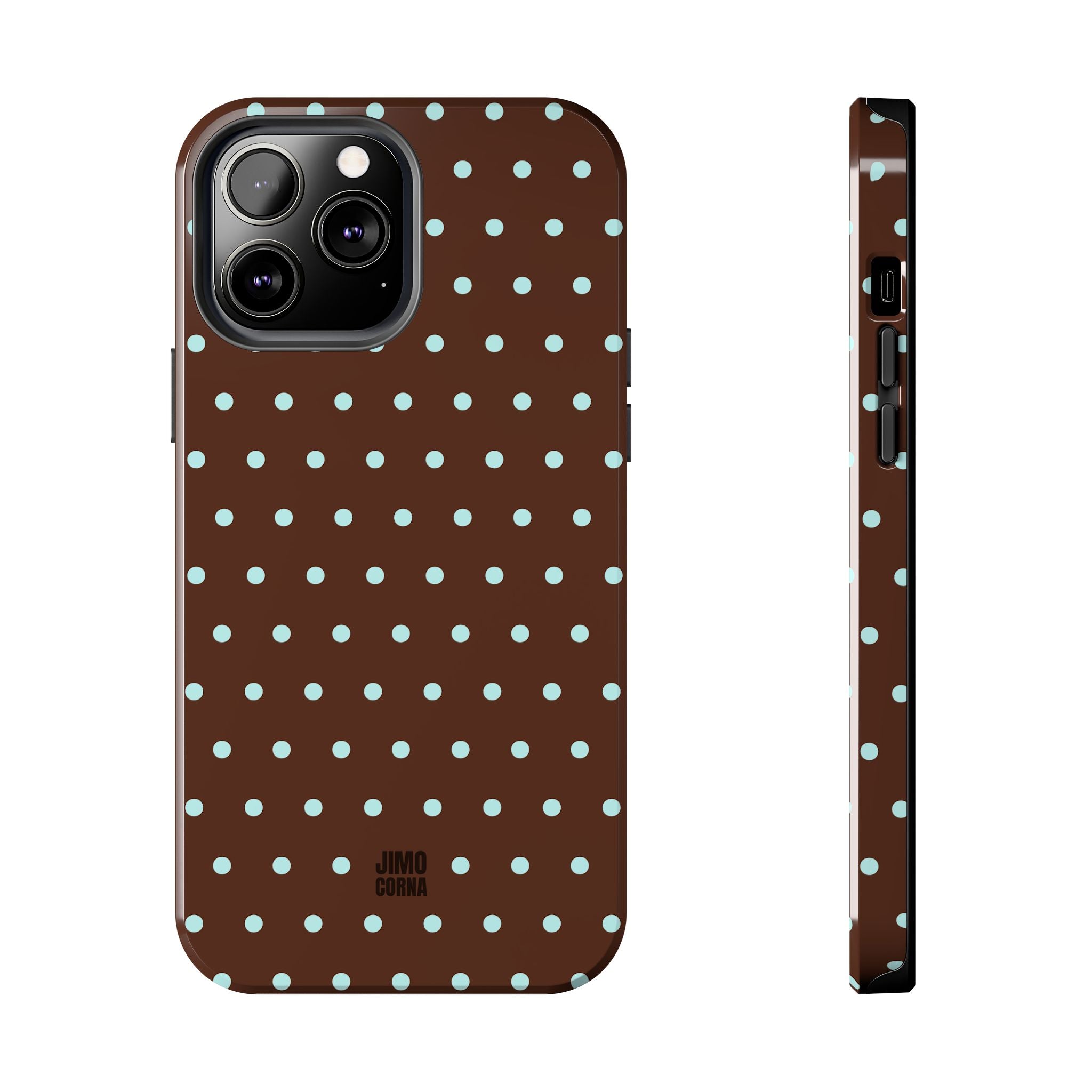 Polka Dot | Brown and Blue