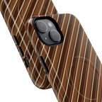 Angelina Stripes | Brown - MagSafe iPhone Case